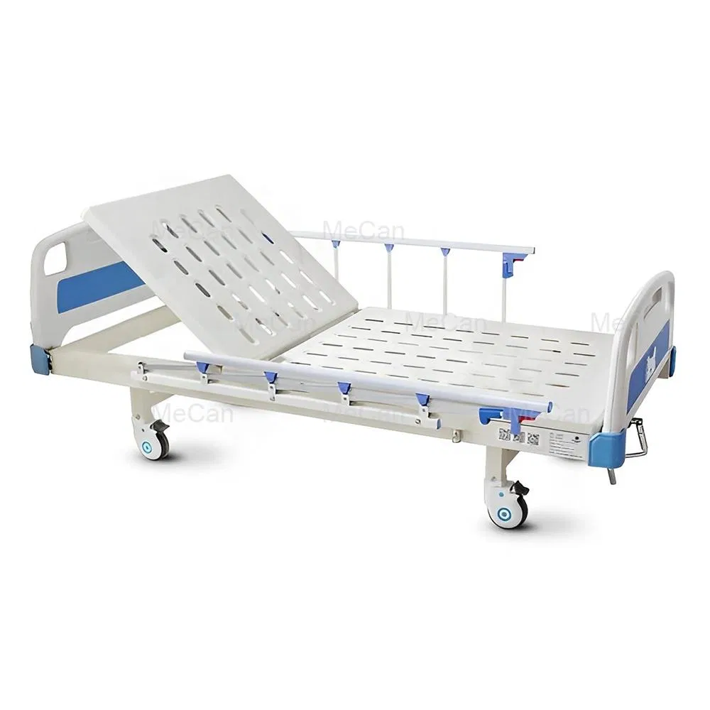 Hospital Clinic Patient Bed ABS Luxury Manual One Single Crank Hospital Nursing Bed