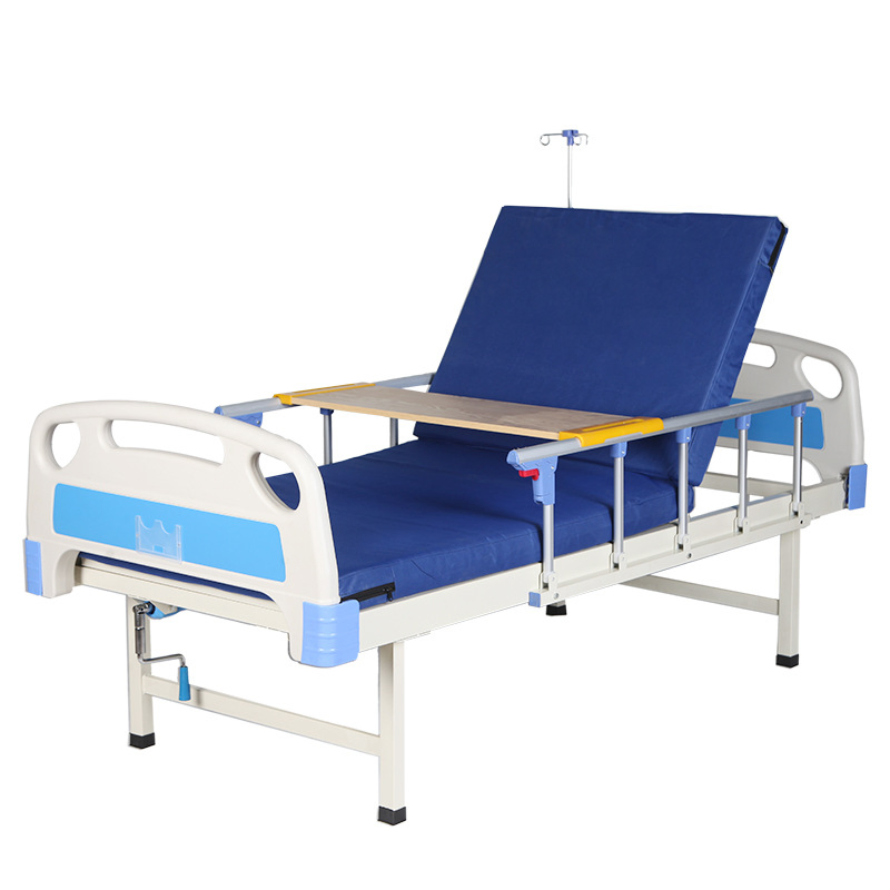 Good Price Hospital Furniture Manufacturers One Crank Manual Hospital Medical Smart Bed of Sick