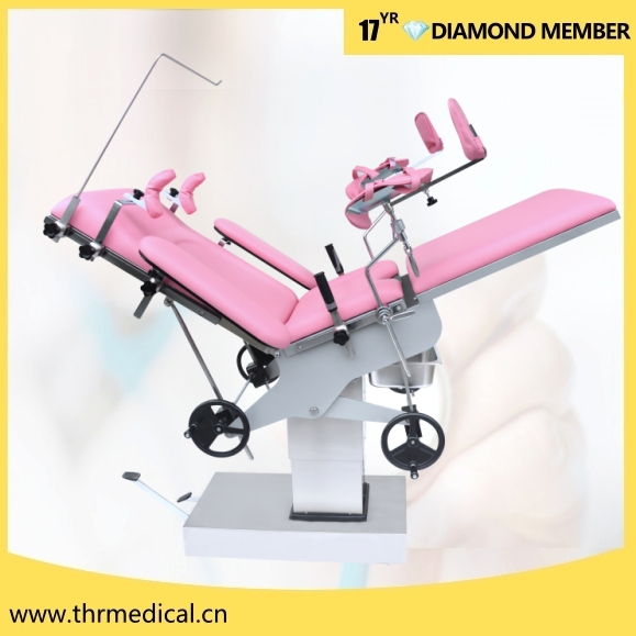 Hospital Gynaecology Examination Table Maternity Delivery Bed Hydraulic Operation Theatre Bed