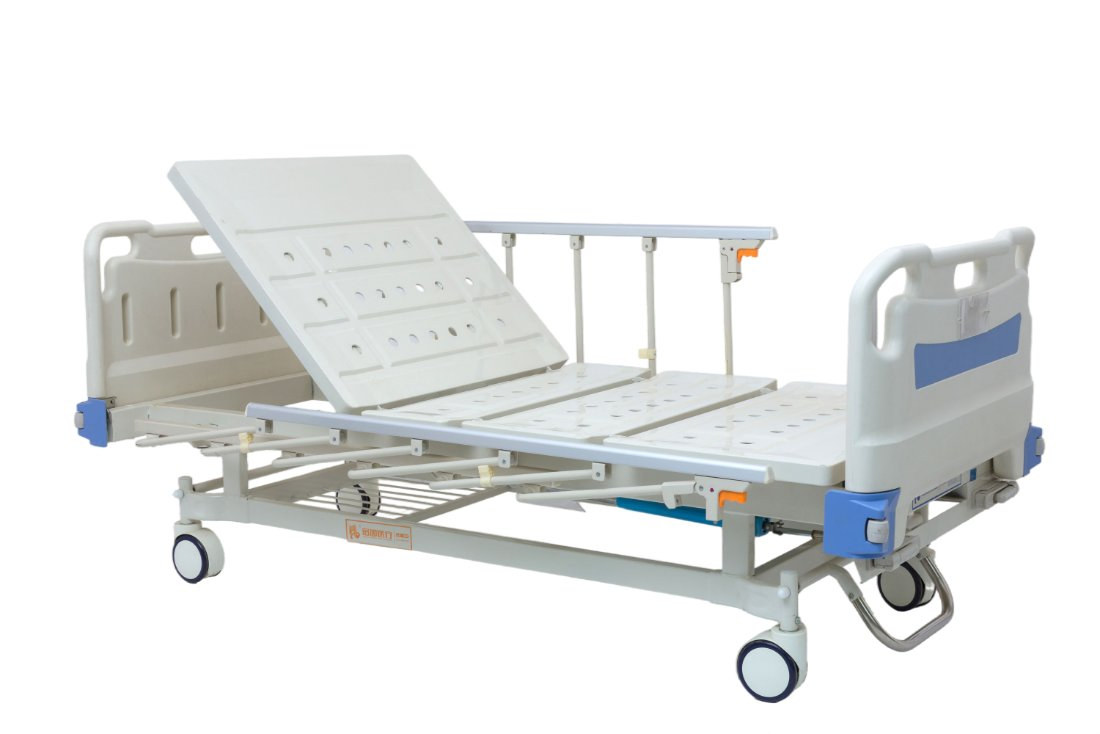 Medical Equipments Medical Hospital Bed 2 Cranks Hospital Bed Manual Hospital Bed with Mattress