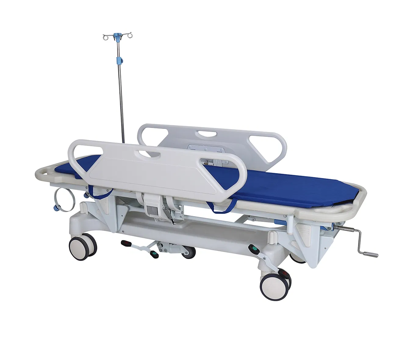 Emergency Treatment Patient Transfer Trolley Medical Folding Adjustable Ambulance Patient Transfer Emergency Bed