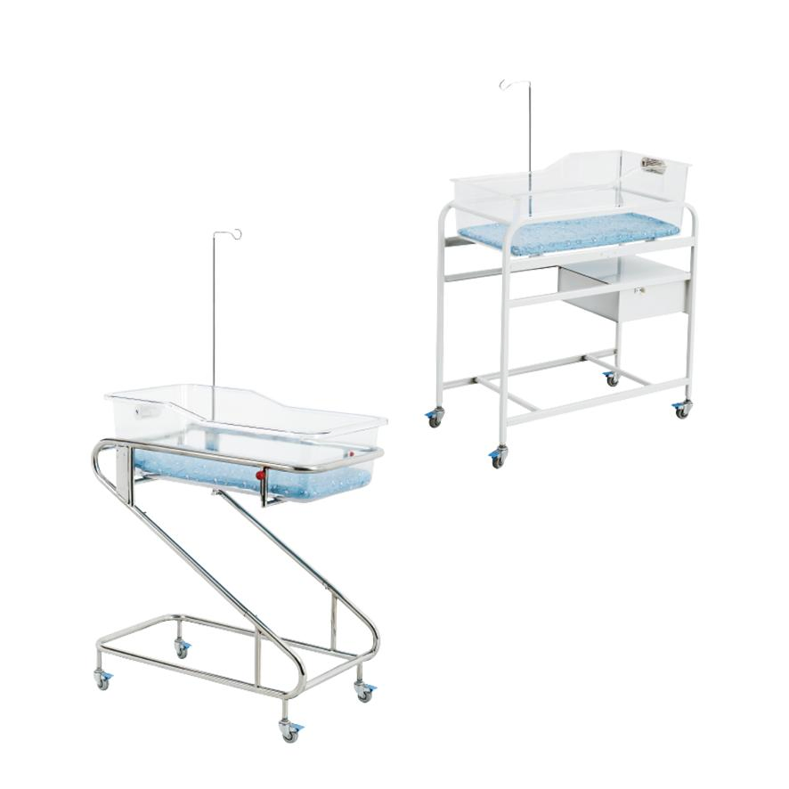 DAVID YC-200A Infant Hospital Crib Metal Babies Clinic Medical Bed Kids Children Pediatric Bed with Casters