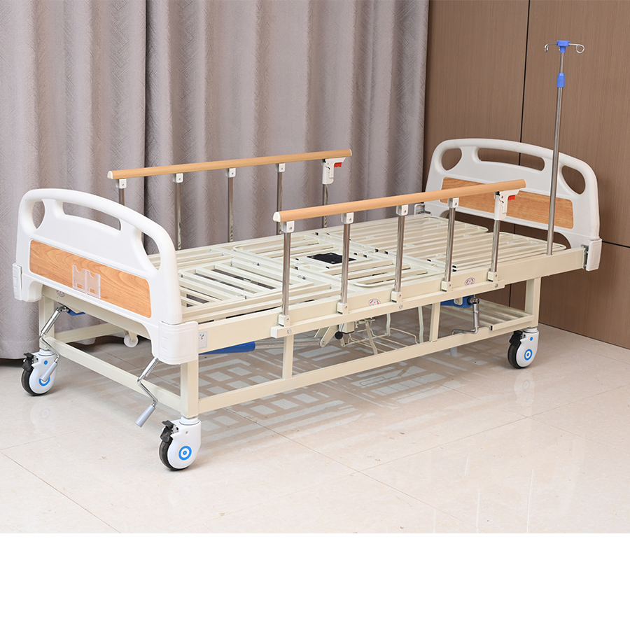 Zc04 Factory Folding Manual Home Care Bed/Hostial Multi-Function Nursing Bed Hospital