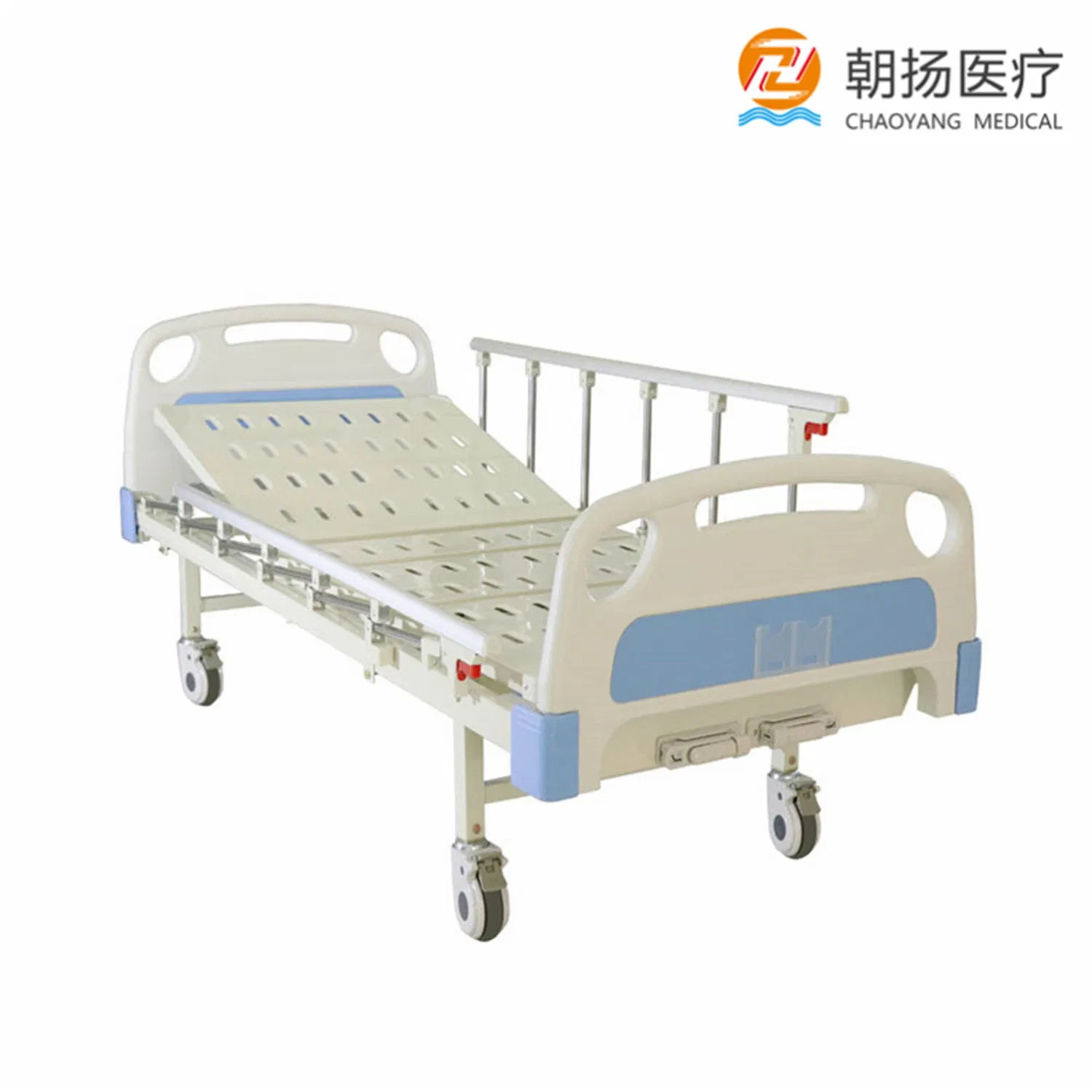 Two Crank Manual Treatment Examination Couch Medical Bed Hospital Bed
