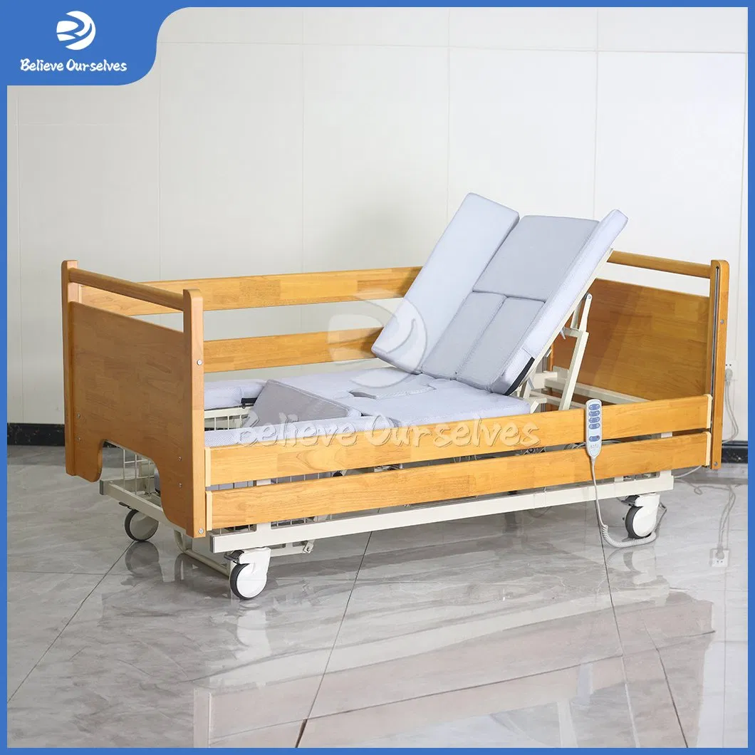 Huaren Nursing Home Care Bed Manufacturing Dh08 China Standard Smart Patient Healthcare Medical Home Nursing Electric Hospital Bed