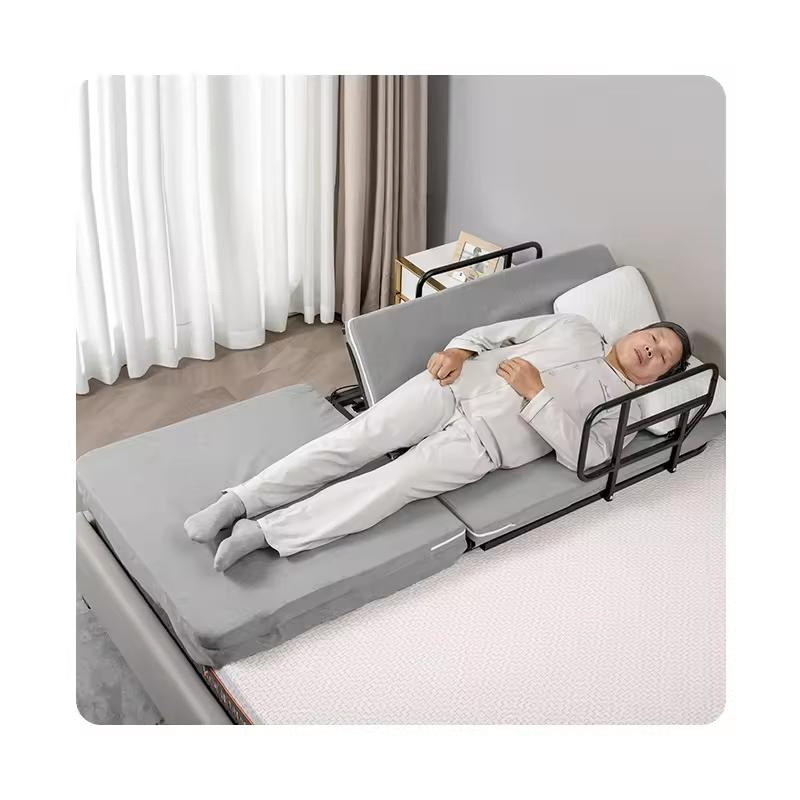 Home Care Hospital 4 Motors Elderly Adults Safety Smart Electric Foldable Nursing Bed