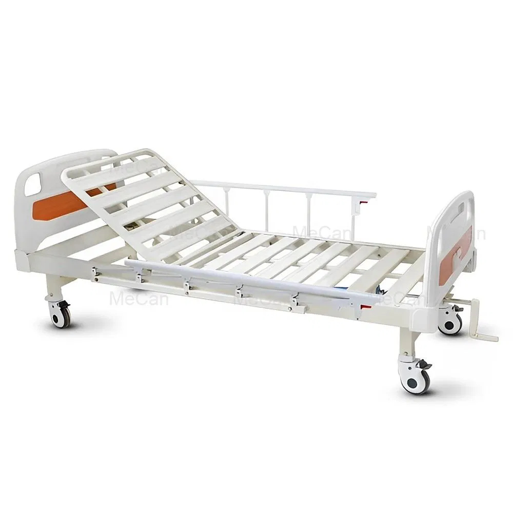 Hospital Clinic Patient Bed ABS Luxury Manual One Single Crank Hospital Nursing Bed