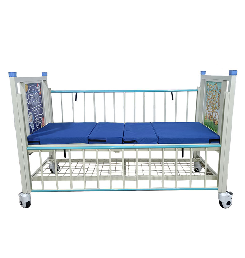 Color Can Choose Steel 2 Cranks 2 Function Adjustable Manual Hospital Children Pediatric Bed
