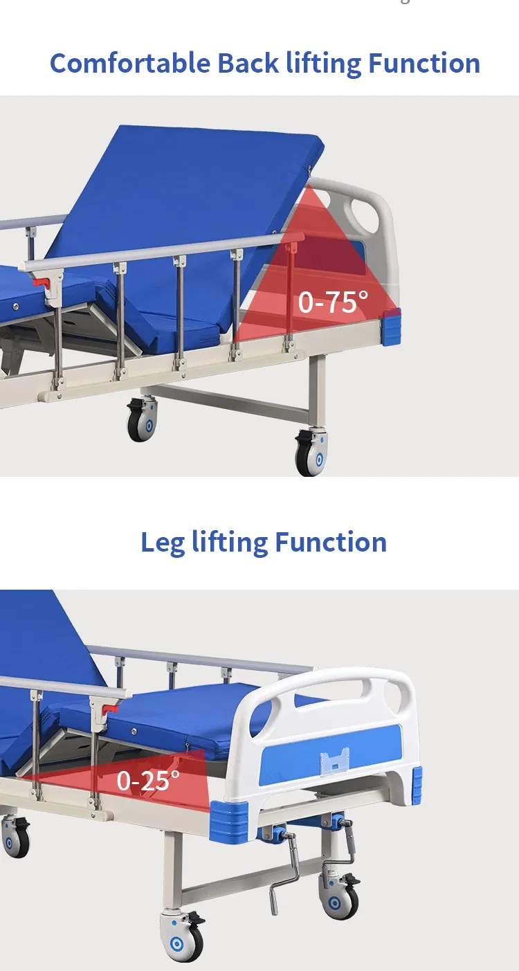 Adjustable Nursing Home Bed with Single Shaking Function