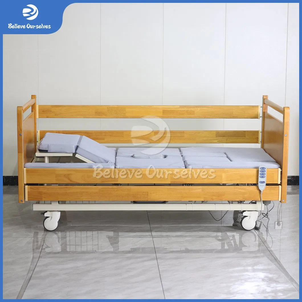 Huaren Home Health Care Device China Fabricators Dh08 Nursing Bed Fully Foldable Home Care Nursing Bed with Toilet