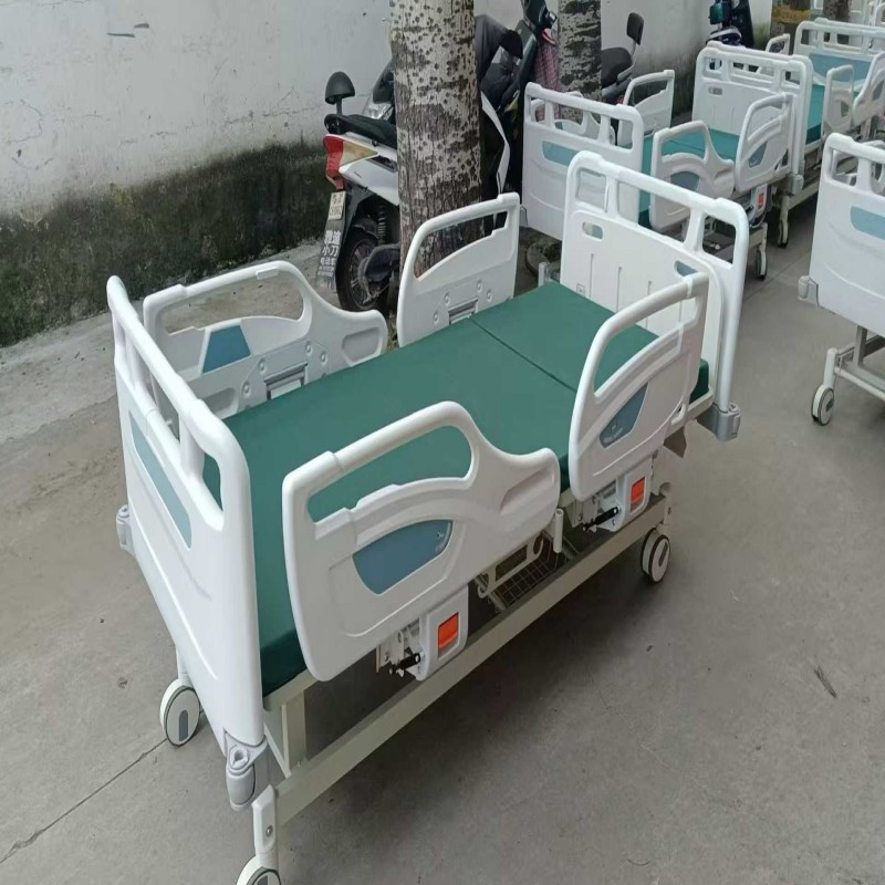 Intelligent Electric ICU Nursing Bed, High-End Hospital Care Bed for Patients, Elevating/Lowering Critical Care Bed