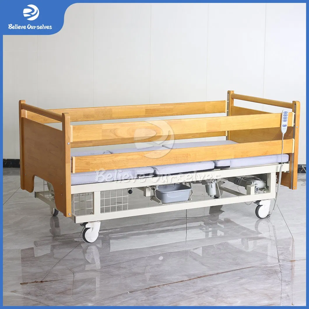 Huaren Nursing Home Care Bed Manufacturing Dh08 China Standard Smart Patient Healthcare Medical Home Nursing Electric Hospital Bed