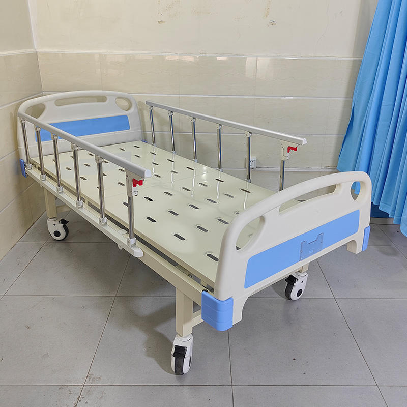 Hospital Clinic Patient Bed ABS Luxury Manual One Single Crank Hospital Nursing Bed