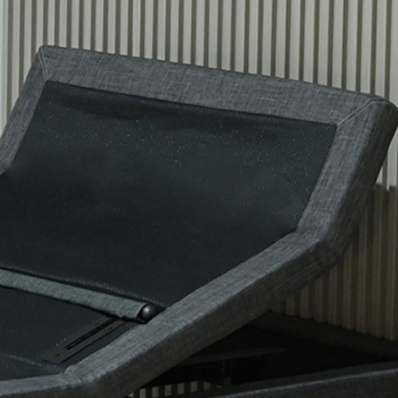 Head Tilt Lumbar Support Four Okin Motor System Wireless Remote Control Electric Adjustable Bed Base