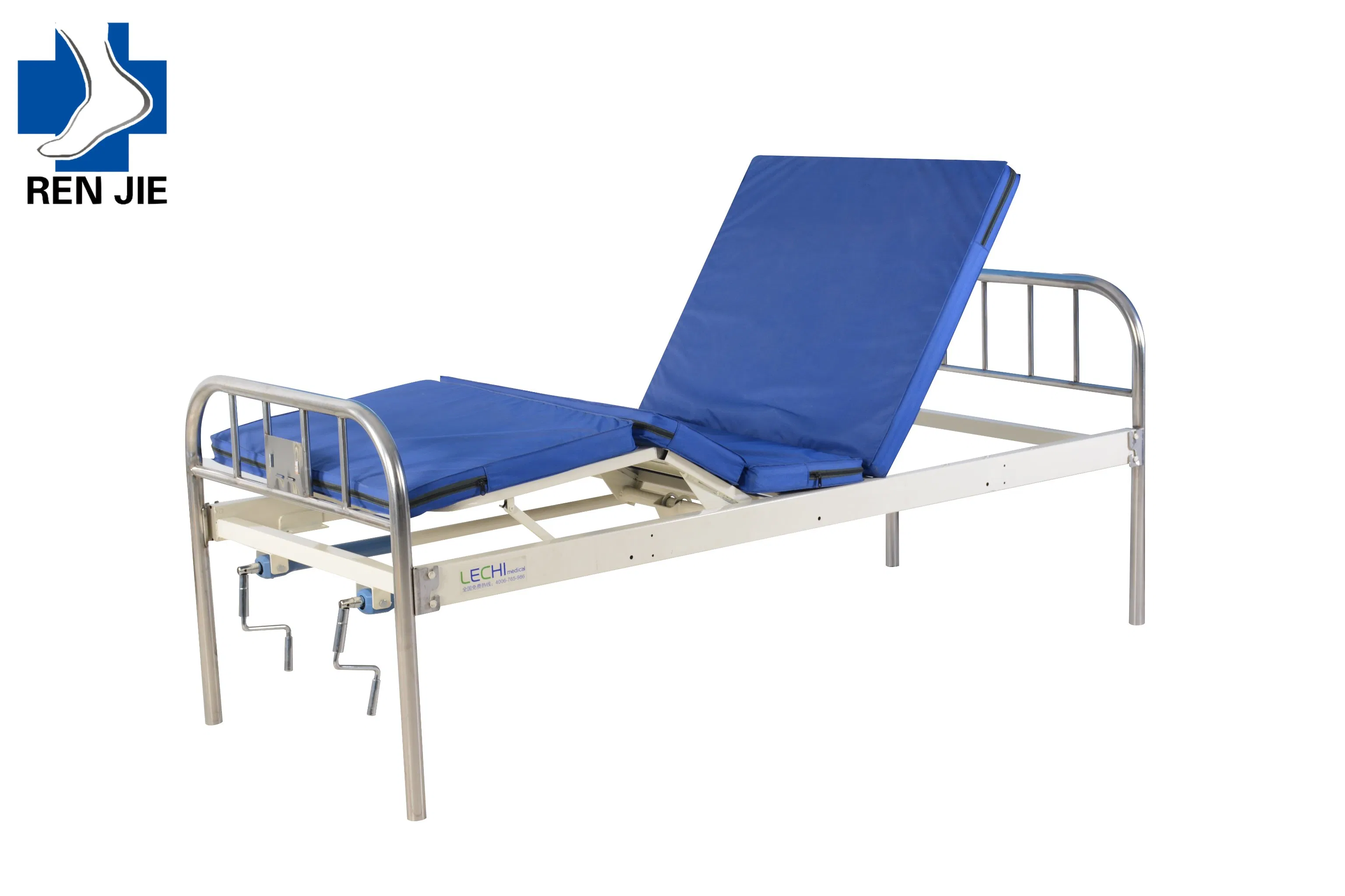 ICU Patient Furniture Medical 2 Functions Folding Adjustable Electric Hospital Bed for Home Nursing Bed