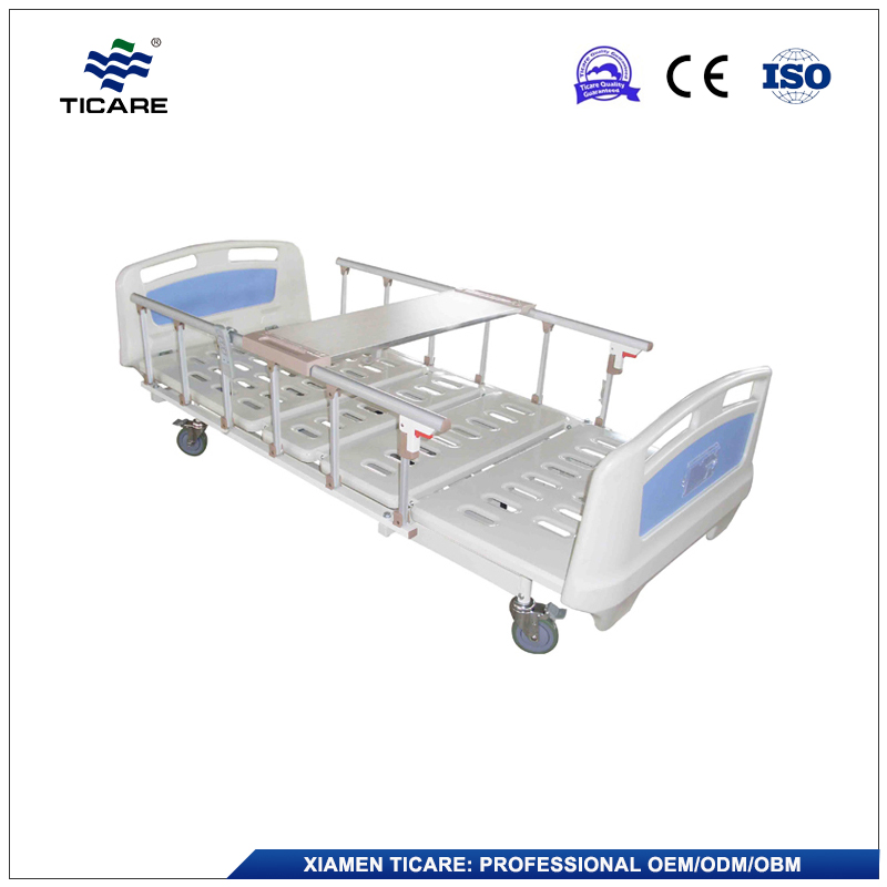 Collapsible Aluminum Guardrails Steel Epoxy Base Fully Electric Hospital Bed for Home Use