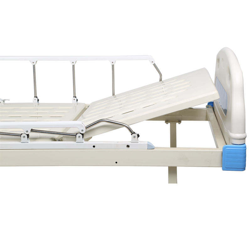 Adjustable Hospital Bed Single Crank Sick Bed Patient Care Home Elderly Medical Bed