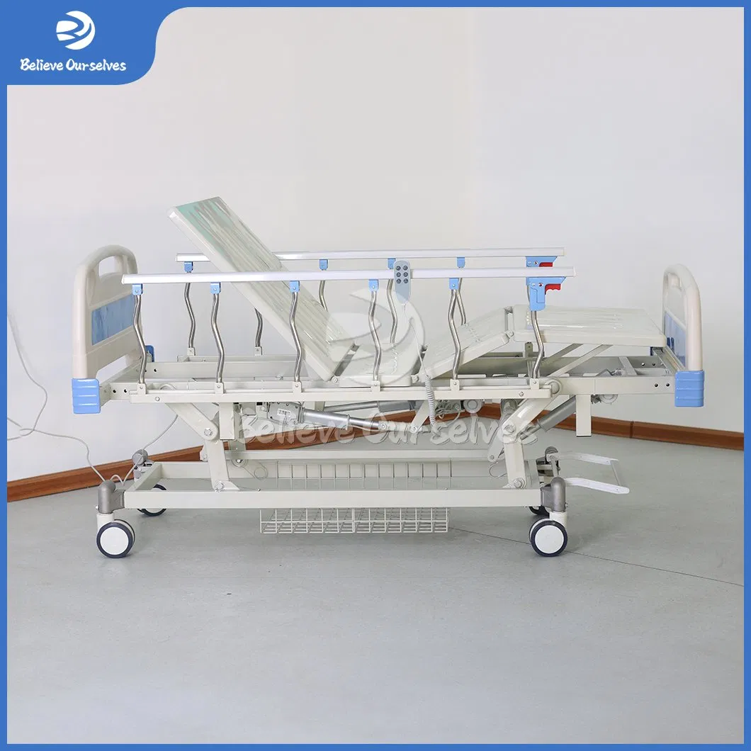 Huaren Smart Hospital Furniture Suppliers Electric Hospital Bed Parts China Hr-D13 Back Lift Medicare Hospital Bed