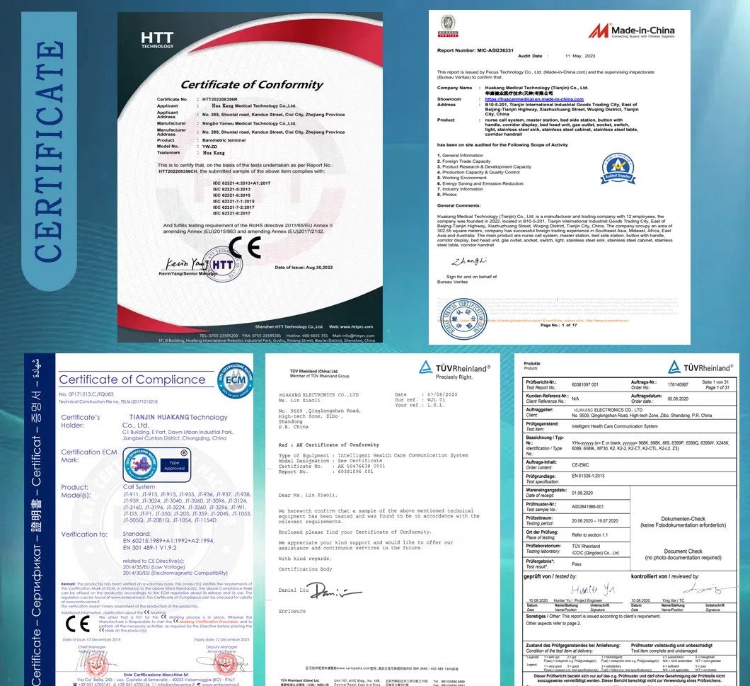CE FDA ISO Certifications