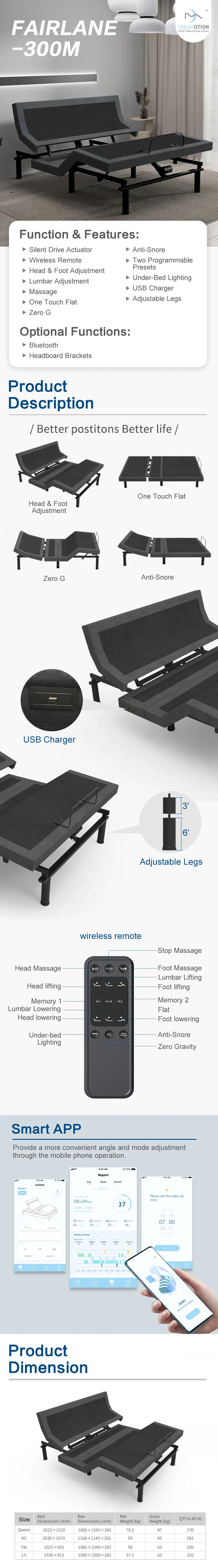 Adjustable Bed Frame Detail 1
