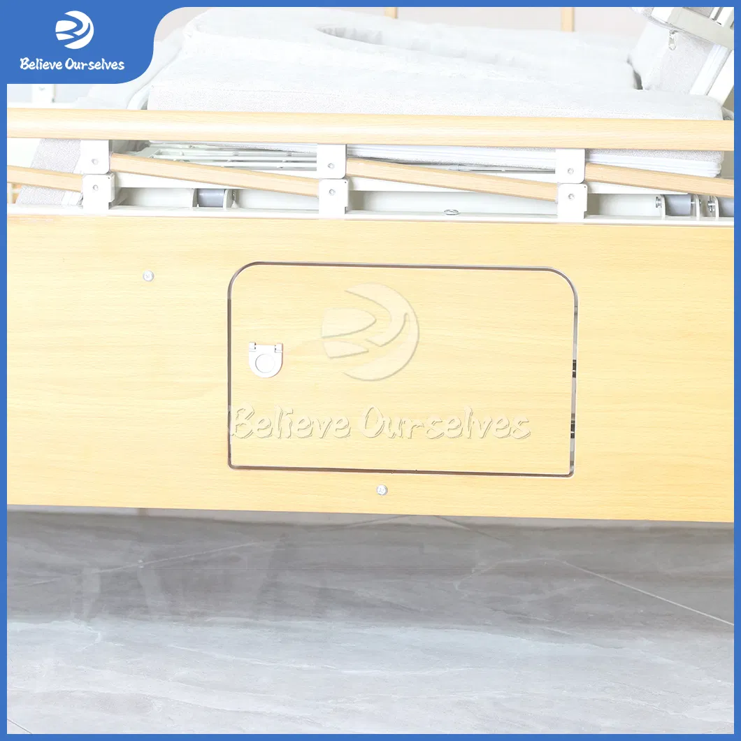 Huaren Medical Physical Therapy Equipment China Factory Dh03-1 Partner Nursing Bed Wooden Backrest Best Hospital Bed for Home Care for Home Rehabilitation