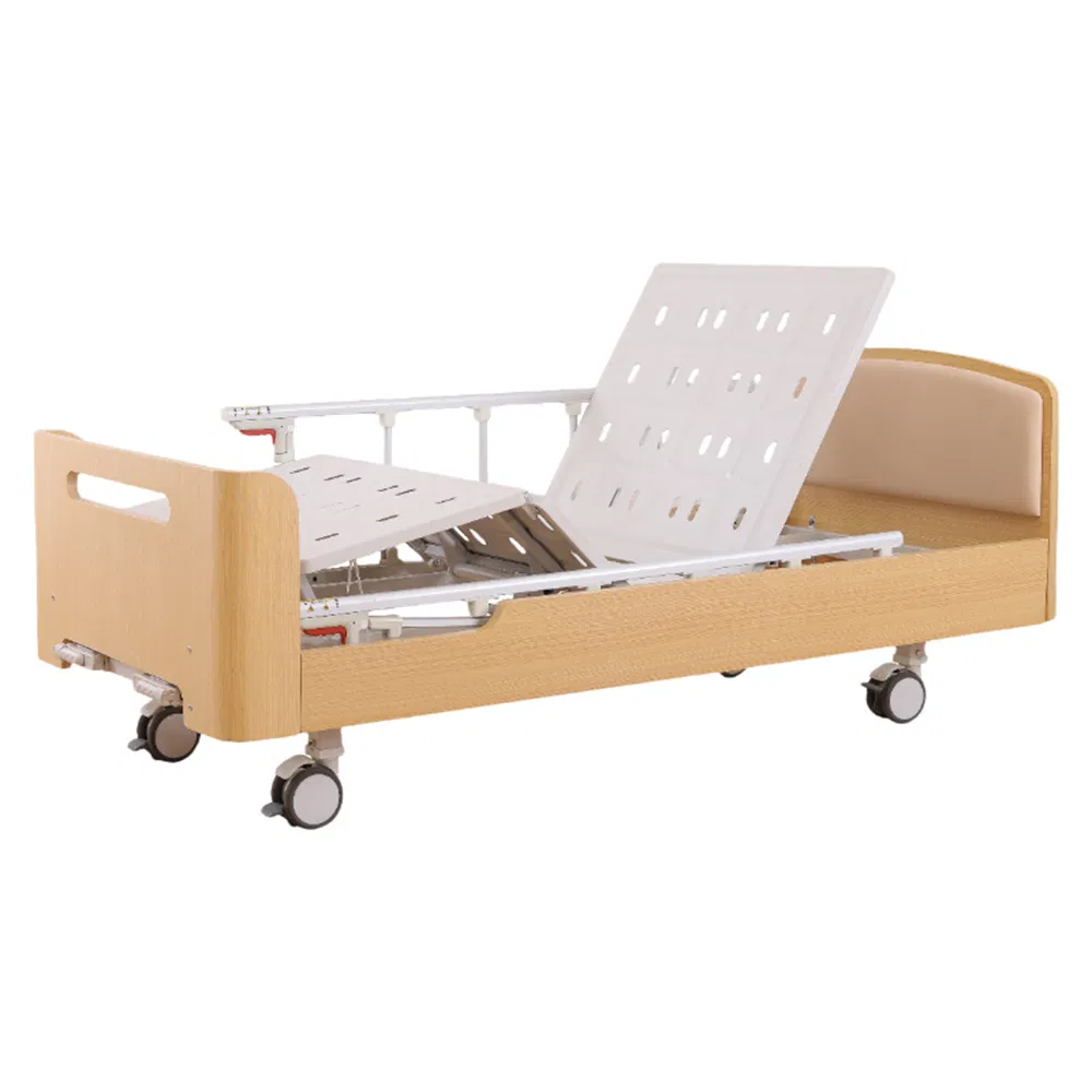 New Wooden Double Shake Medical Adjustable Beds Nursing Home Beds Elderly Hospital Home Care Nursing Medical Bed