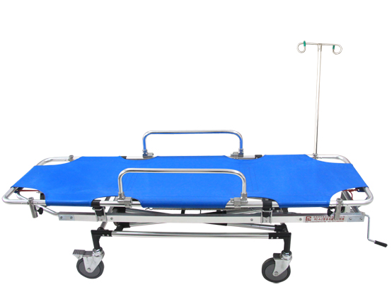 China Supplier Hydraulic Rescue Bed Patient Transport Stretcher Transfer Trolley Hospital Bed