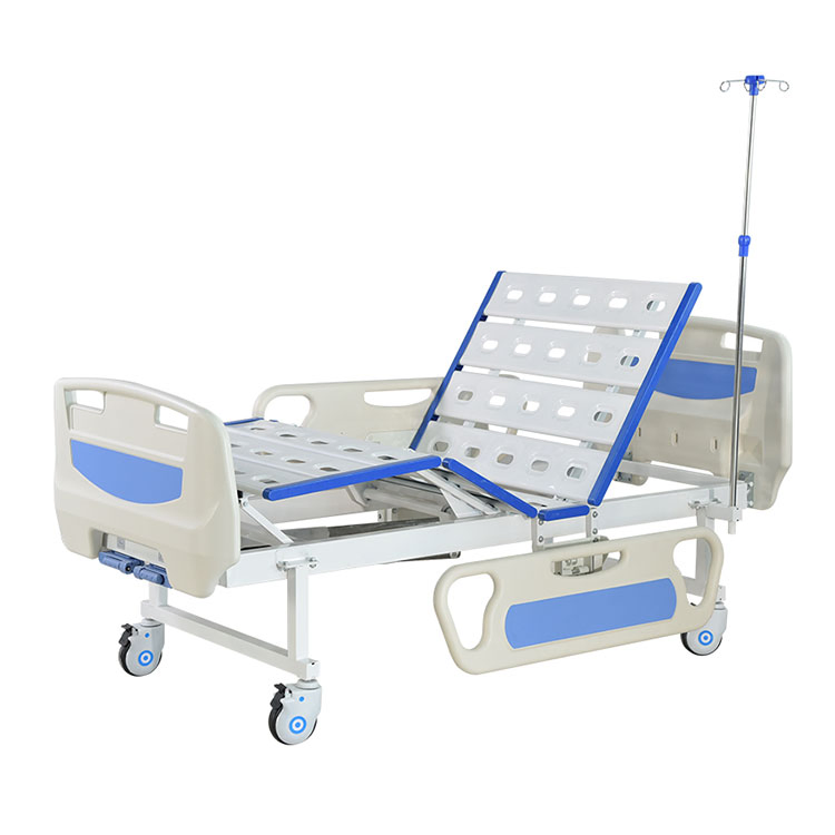 Two Cranks 2 Functions Manual Hospital Medical Bed for Patients