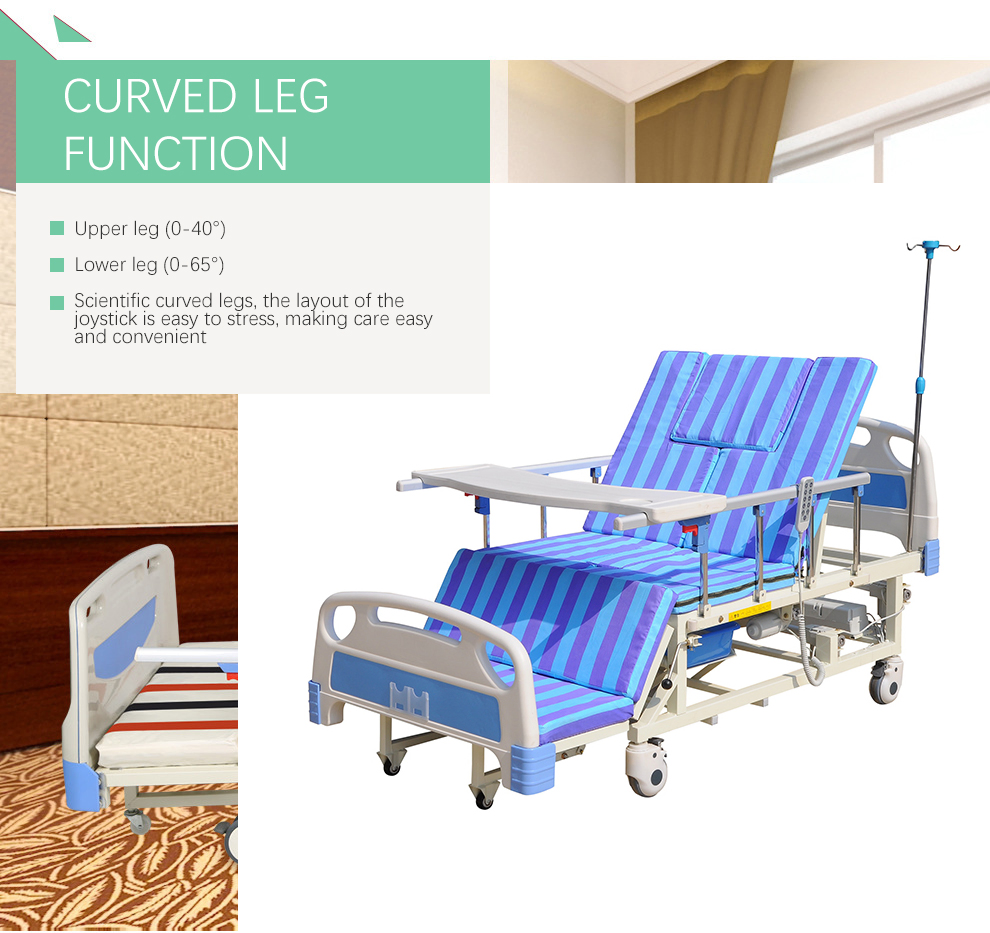 Multifunctional Home Nursing Bed Adjustable Foldable Hospital Electric
