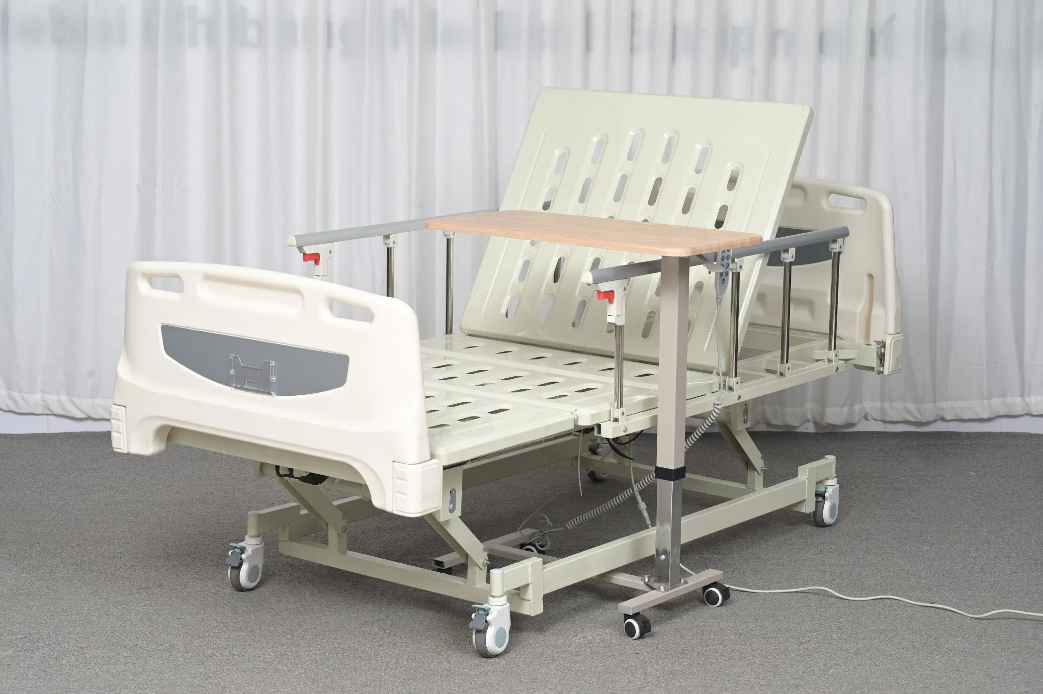 [Ki-E03G] High Quality Super-Low Electric Three Functions Clinic Patient Medical Hospital Bed for Elder Care