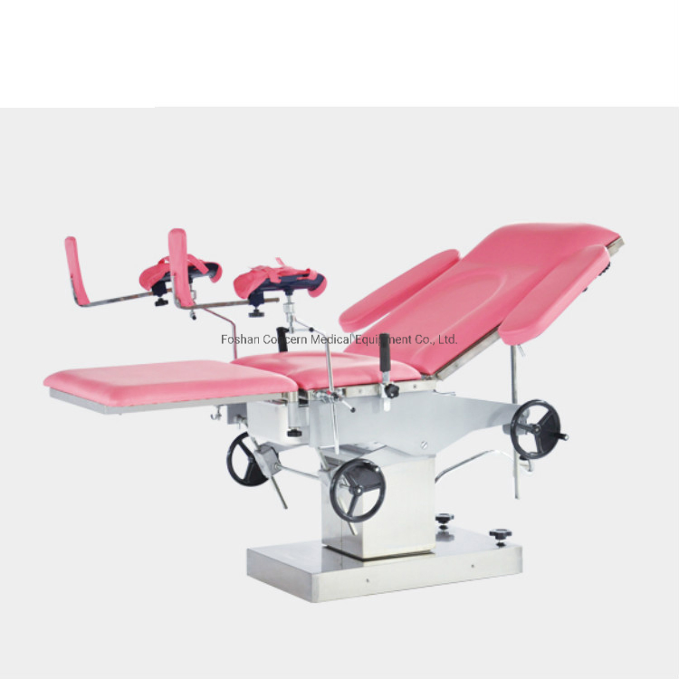 Medical Hospital Manual Hydraulic Gynaecology Obstetric Delivery Bed