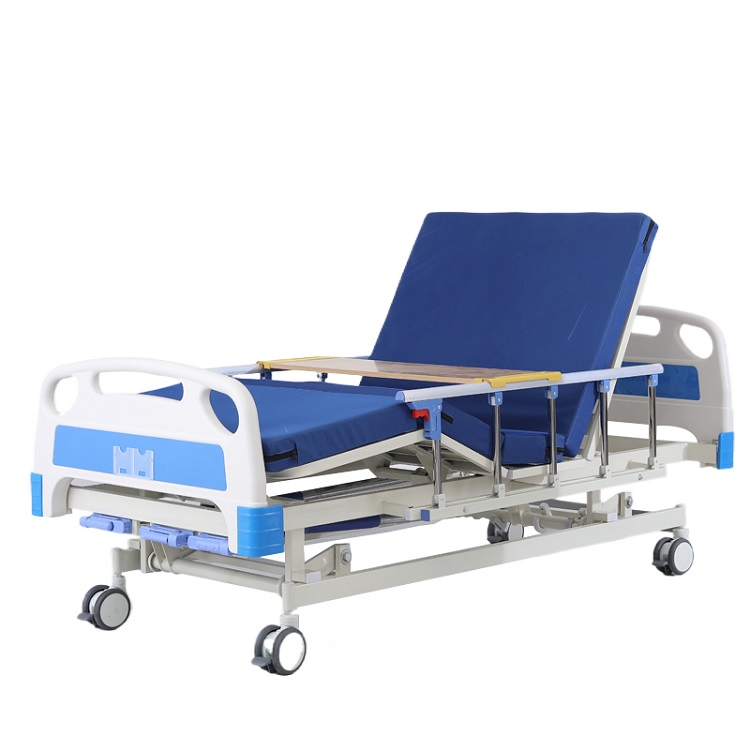 Factory Price Adjustable Height Three Crank Hospital Bed for Patients