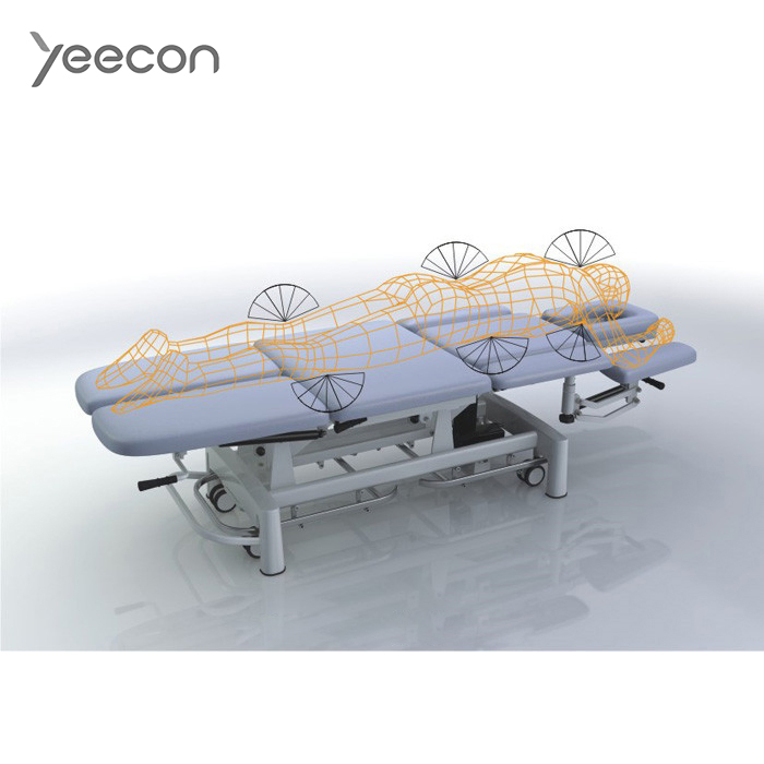 Multi-Section Diagnosis &amp; Treatment Bed Suitable for Physical Rehabilitation Therapy Chiropractic
