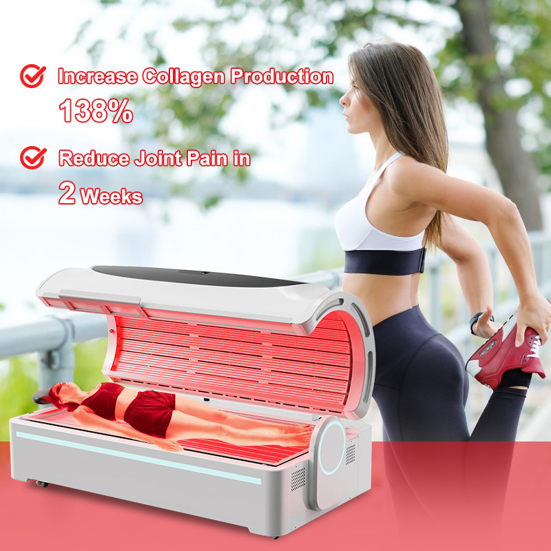 5 Wavelengths Full Body Red Light Therapy Bed for Physical Rehabilitation and Skin Health Enhancement