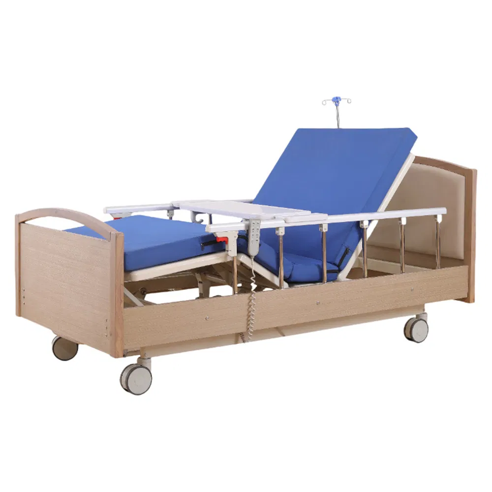 New Wooden Double Shake Medical Adjustable Beds Nursing Home Beds Elderly Hospital Home Care Nursing Medical Bed