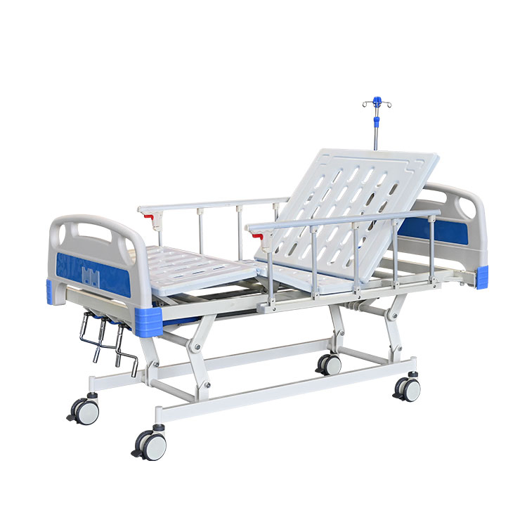 China Manufacturer Economic Medical Clinic Medical 3 Crank Manual Hospital Patient Bed