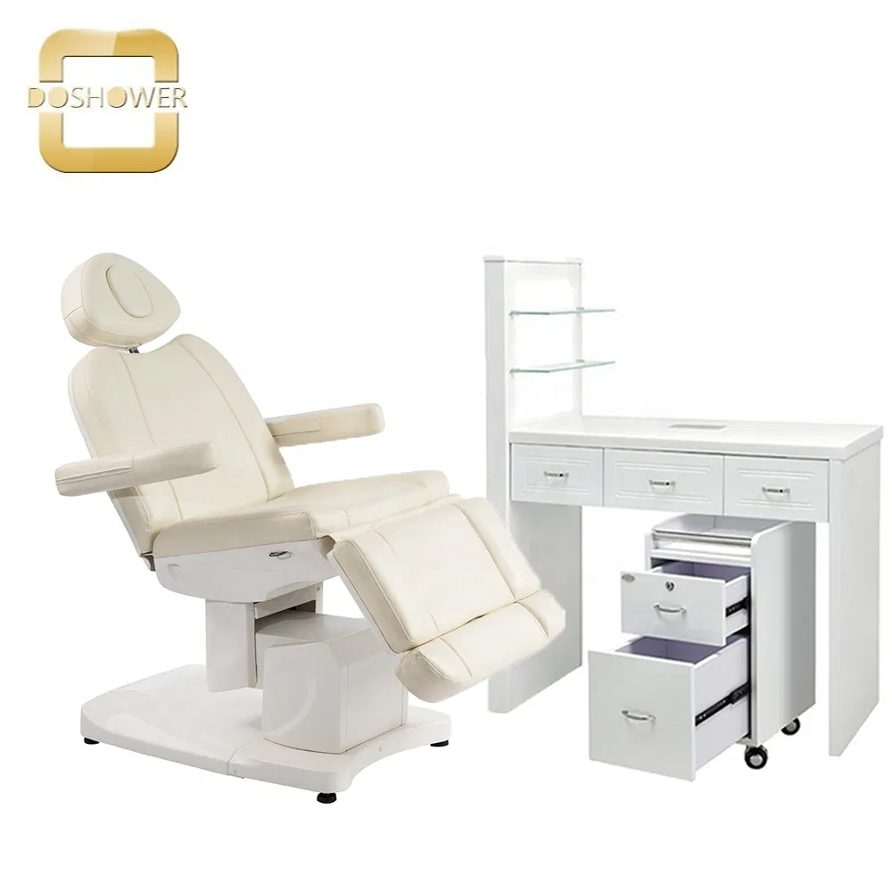 Luxury Adjustable Remote Control Massage Bed with Chairs Wholesale for SPA Skin Care Nail Facial Salon Furniture Manufacturer