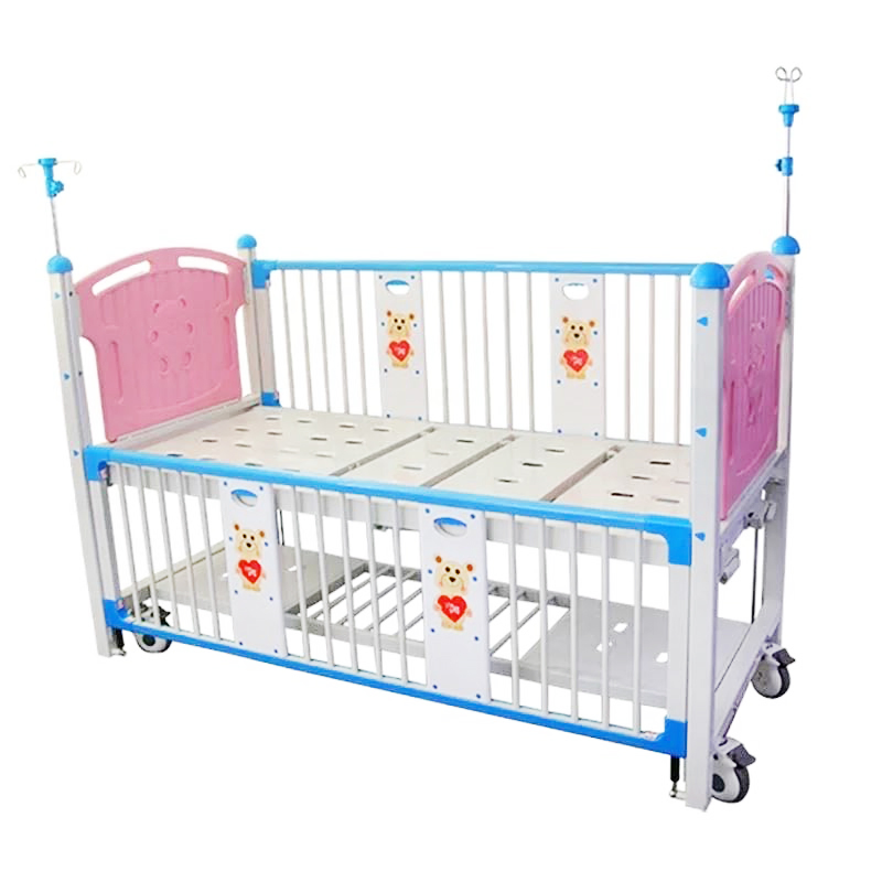 Child Hospital Bed 2 Double Cranks Two Function Pediatric Medical Equipment Bed for Hospital Care