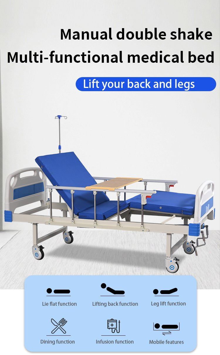 Adjustable Nursing Home Bed with Single Shaking Function