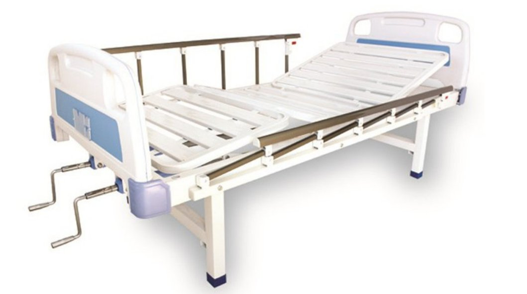 Manual Multi-Function Universal Nursing Bed (Hand table) Manual Medical ICU Bed Home Care Medical Patient Nursing Adjustable Bed