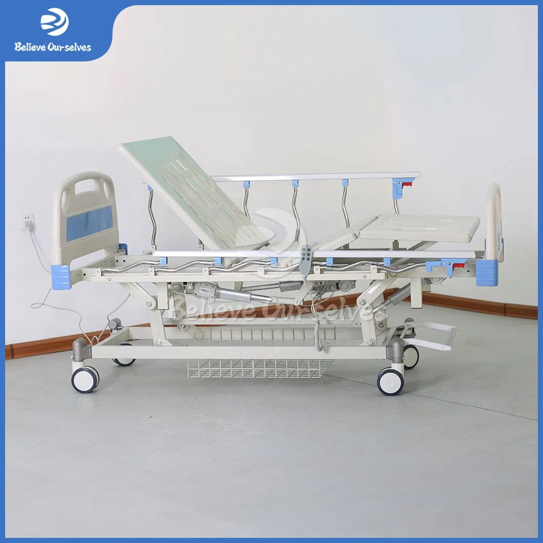 Huaren Smart Hospital Furniture Suppliers Electric Hospital Bed Parts China Hr-D13 Back Lift Medicare Hospital Bed