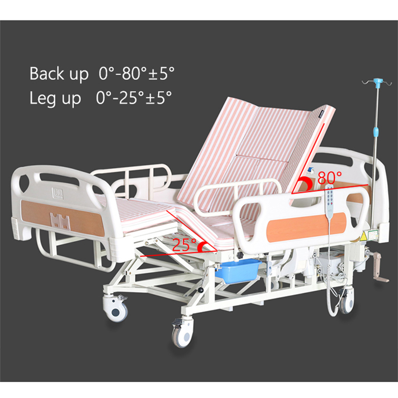 Factory Wholesale 5 Functions Electric Home Care Folding Five Function Nursing Bed