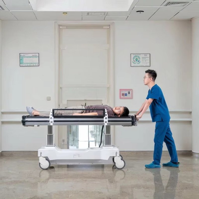 Medical Device Patient Transfer Trolley Electric Emergency Transport Bed