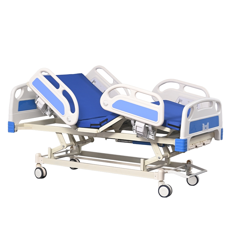 3 Cranks Manual Hospital Bed Nursing Bed Medical Care Bed for Hospital Home Use