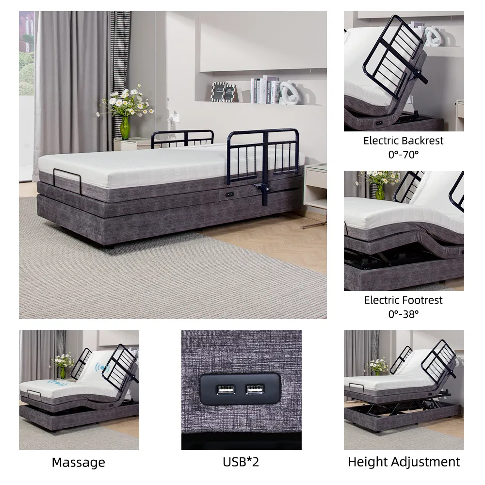 Premium Height Adjustable Electric Bed Frame with Remote Control