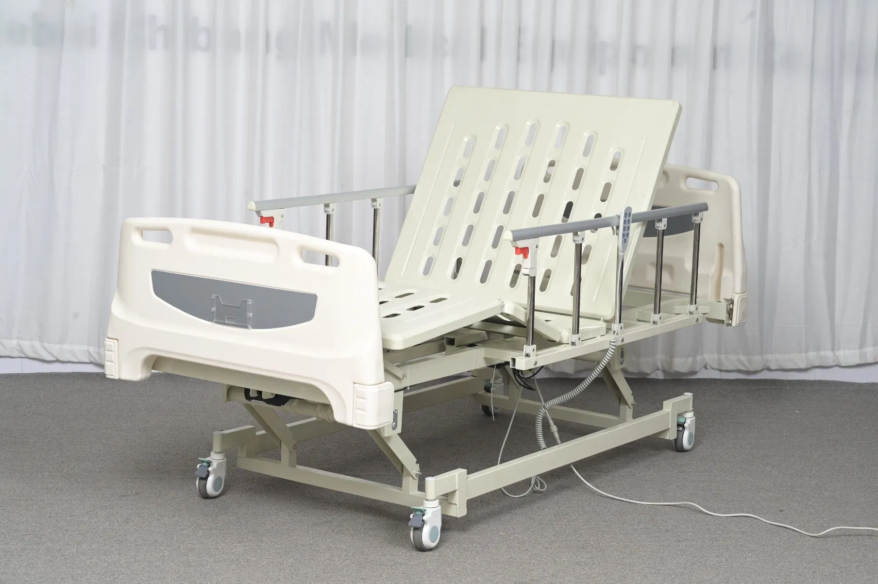 [Ki-E03G] High Quality Super-Low Electric Three Functions Clinic Patient Medical Hospital Bed for Elder Care
