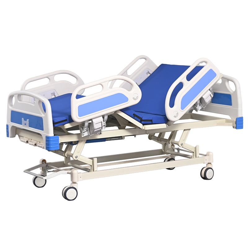 3 Cranks Manual Hospital Bed Nursing Bed Medical Care Bed for Hospital Home Use