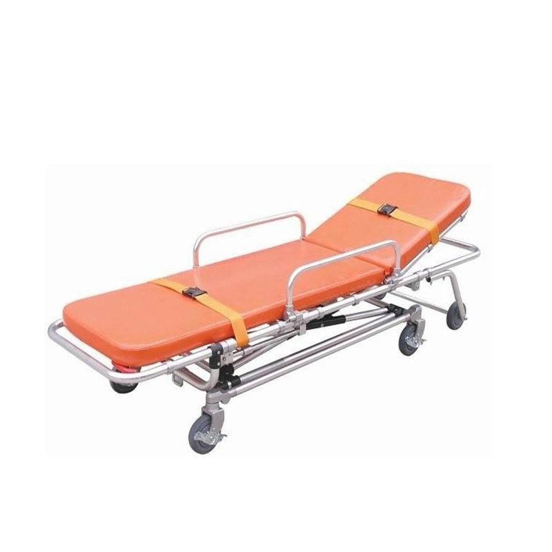 High Standard Modern Hospital Furniture Folding Conversion Adjustable Emergency Transfer Stretcher Trolley Ambulance Bed for Sale
