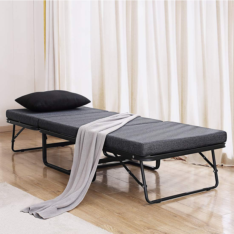 Wholesale Nursing Home Metal Sofa Bed Furniture Single Leisure Sofa Chair Folding Sofa Bed Adult Portable Foldable Bed