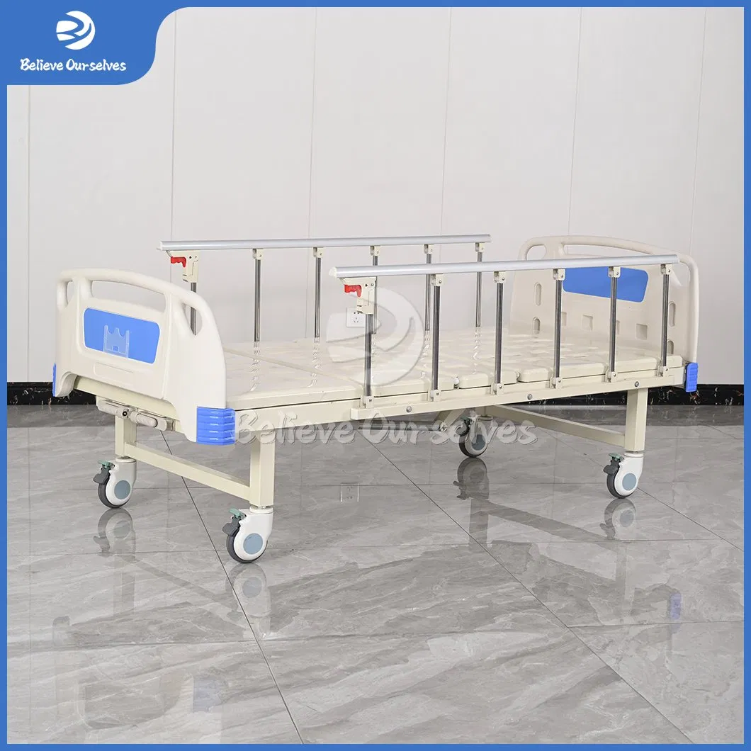 Huaren Low Price Medical Lab Equipment Distributor Foldable Manual Medical Bed China Hr-S23 Multifunction Hydraulic Adjustable Hospital Bed